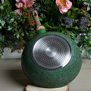 Сковорідка ВОК Fissman MALACHITE 24x7 см (4314) Сковорідка ВОК Fissman MALACHITE 24x7 см (4314)