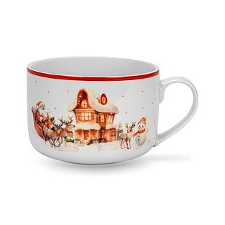 Кружка Fissman 700 мл NEW YEAR порцеляна (13763) Кружка Fissman 700 мл NEW YEAR порцеляна (13763)