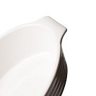 Овальна форма для запікання Fissman 13х10х 4,5 см / 220 мл порцеляна ціна за шт (14166)