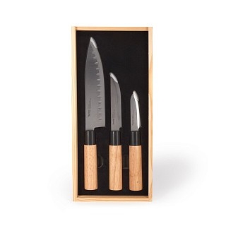 Набор ножей Fissman 3 предмета FUJITA 420J2 сталь (12060)