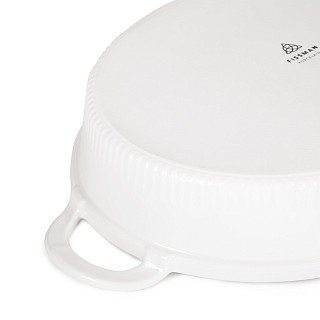 Марміт овальний Fissman 31x25,5x6,5 см / 2,1 л фарфор (14160)