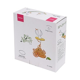Глибока тарілка Fissman BON APPETIT 23x20,5x5,5 см порцеляна (13030)