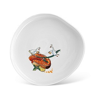 Тарелка Fissman BON APPETIT 27,5x25x2,5 см фарфор (13029)