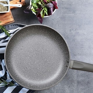Сковорода для жарки Fissman GREY STONE 24x4,5 см (4969) Сковорода для жарки Fissman GREY STONE 24x4,5 см (4969)