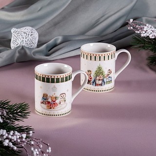 Набор из 2-х кружек Fissman MIRACLE 360 мл фарфора (16011)