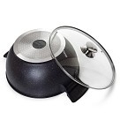 Казан Fissman GRANDE 28x13,5см / 6,5л зі скляною кришкою (14320)