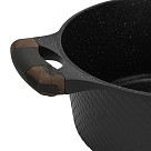 Каструля Fissman 20x9,3 см / 2,4 л EVOLUTION зі скляною кришкою литий алюміній з антипригарним покриттям (14580)