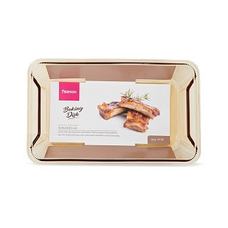 Прямоугольная форма для запекания Fissman 32,8x20х6,5 см боросиликатное стекло (16135)