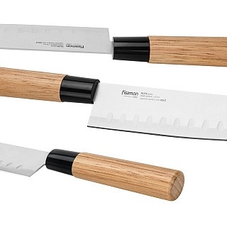 Набір ножів Fissman 3 предмети FUJITA 420J2 сталь (12060) Набір ножів Fissman 3 предмети FUJITA 420J2 сталь (12060)