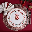 Тарілка Fissman CHRISTMAS BALLS 27 см порцеляна (16081)