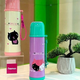 Термос дитячий для чаю Fissman 360 мл Кошеня (9691)