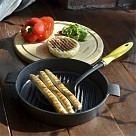 Круглая сковорода-гриль Fissman 26x5 см с боковыми ручками (4072)