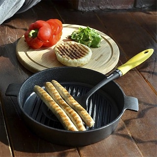 Круглая сковорода-гриль Fissman 26x5 см с боковыми ручками (4072) Круглая сковорода-гриль Fissman 26x5 см с боковыми ручками (4072)