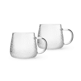 Набор из 2-х кружек Fissman 300 мл жаростойкое стекло (6597)