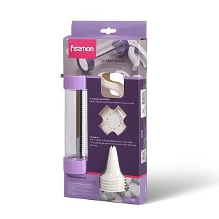 Кондитерський шприц з набором Fissman (13 дисків для печива і 6 насадок для крему) (7181) Кондитерський шприц з набором Fissman (13 дисків для печива і 6 насадок для крему) (7181)