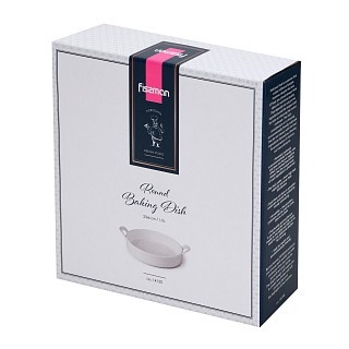 Круглая форма для запекания Fissman 23х6 см / 1,3 л фарфор (14150)