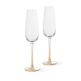 Набір з 2-х бокалів Fissman для шампанського 230 мл скло (19054)