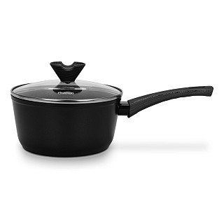 Ківш Fissman 18x9 см / 1,9 л ANGELA зі скляною кришкою алюміній з антипригарним покриттям (14605) Ківш Fissman 18x9 см / 1,9 л ANGELA зі скляною кришкою алюміній з антипригарним покриттям (14605)