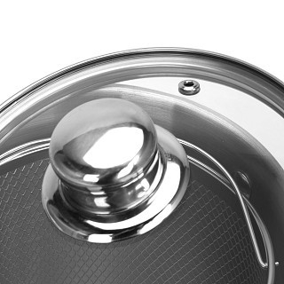 Кастрюля Fissman CAPELLINI со вставкой-пароваркой и стеклянной крышкой16x21 см 3,5л нержавеющая сталь (5369)