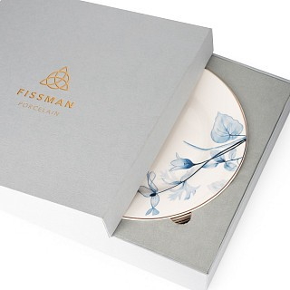 Набір з 4-х тарілок Fissman LYON 19 см порцеляна (14068)