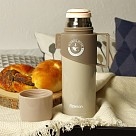 Термос для чая и кофе Fissman 350 мл серый (9632)