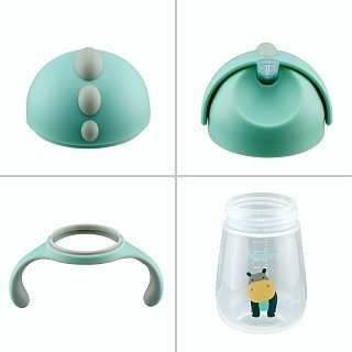 Пляшка для води Fissman 260 мл з трубочкою (6904)