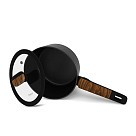 Ківш Fissman FEORELLA 18x8,5 см 1,8 л зі скляною кришкою алюміній з антипригарним покриттям (14511)