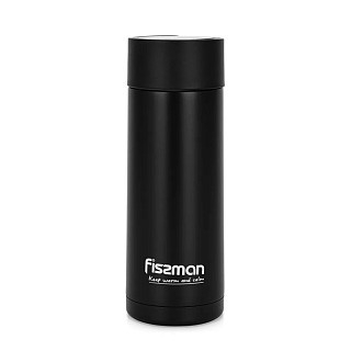 Термос Fissman 390 мл цвет черный нержавеющая сталь (9866) Термос Fissman 390 мл цвет черный нержавеющая сталь (9866)