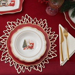 Салатник Fissman CHRISTMAS EVE 23,5x6,5 см фарфор (16029)