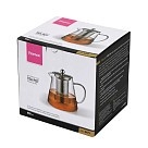 Заварочный чайник Fissman 950 мл со стальным фильтром стекло (6479)