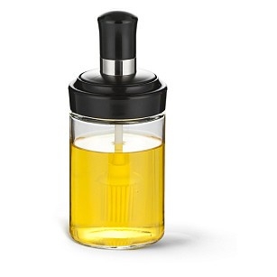 Пляшка для олії Fissman 250 мл із силіконовим пензликом скло (6423)