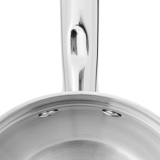 Ковш Fissman FELINA 14x8,5 см/1,1 л со стеклянной крышкой нержавеющая сталь (5497)