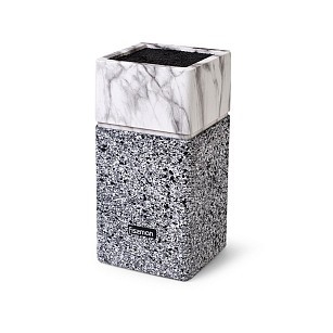 Подставка для кухонных ножей и ножниц Fissman 11x11x23см цвет МАРМОР пластик (12875)