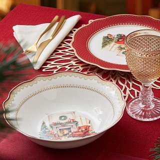 Салатник Fissman CHRISTMAS EVE 23,5x6,5 см фарфор (16029)