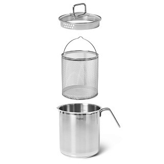 Кастрюля со вставкой-пароваркой Fissman 16x18 см на 3,5 л (5099)