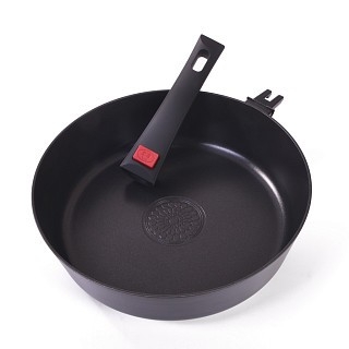 Глибока сковорідка Fissman OFELIA 28x7,5 см зі знімною ручкою (14253)