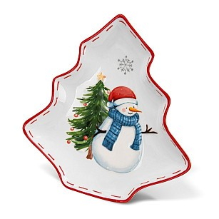 Блюдо у формі ялинки Fissman 25х24,7 см доломіт (0371)