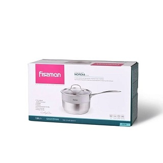 Ківш Fissman NORDIA 16x9 см / 1,8л з кришкою (5370) Ківш Fissman NORDIA 16x9 см / 1,8л з кришкою (5370)