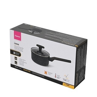 Ківш Fissman CARRIE 16x7,6 см/1,4 л зі скляною кришкою алюміній з антипригарним покриттям (14481) Ківш Fissman CARRIE 16x7,6 см/1,4 л зі скляною кришкою алюміній з антипригарним покриттям (14481)