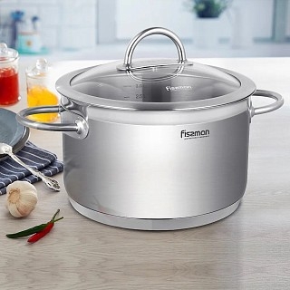 Каструля Fissman BENJAMIN 6,3 л з кришкою (5424) Каструля Fissman BENJAMIN 6,3 л з кришкою (5424)