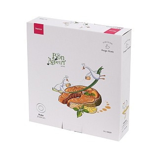 Тарілка Fissman BON APPETIT 27,5x25x2,5 см порцеляна (13029)
