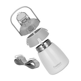 Термос Fissman 800 мл, колір сірий нержавіюча сталь (9864)