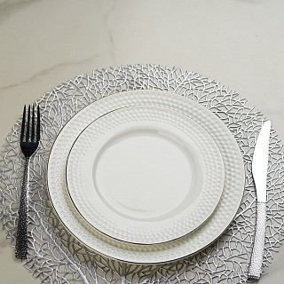 Набор из 2-х тарелок Fissman NOEMI 20 см костяной фарфор (13936)