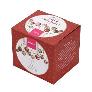 Кружка Fissman CHRISTMAS BALLS 450 мл фарфора (16087)