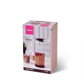 Глечик Fissman GIORNO для напоїв з фільтром 1000 мл (6437) Глечик Fissman GIORNO для напоїв з фільтром 1000 мл (6437)