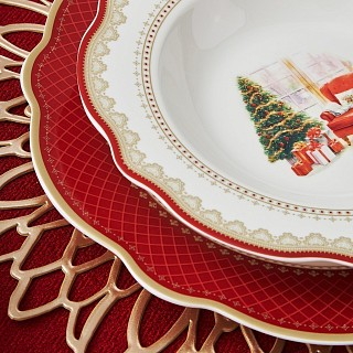 Салатник Fissman CHRISTMAS EVE 23,5x6,5 см фарфор (16029)
