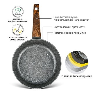 Глибока сковорідка Fissman CAPELLA 28x8 см (14951) Глибока сковорідка Fissman CAPELLA 28x8 см (14951)