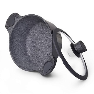 Кастрюля Fissman PRESTIGE 24x11,5 см / 4,3 л со стеклянной крышкой (5042)