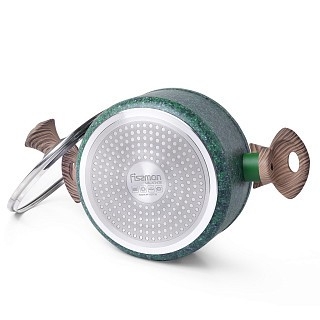Каструля зі скляною кришкою Fissman MALACHITE 24x10,9 см на 4,7 л (4319) Каструля зі скляною кришкою Fissman MALACHITE 24x10,9 см на 4,7 л (4319)