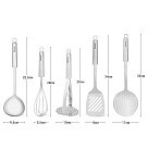 Набір кухонних інструментів Fissman ZONDA 6 пр. (нерж.сталь) (1229)